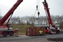 LKW umgestuerzt Niehler Hafen P264